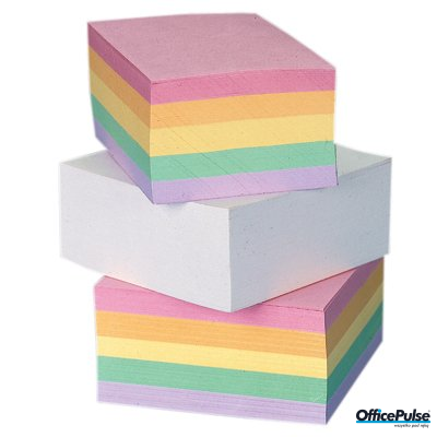 Kostka klejona DATURA/NATUNA 90x90x35 kolorowa