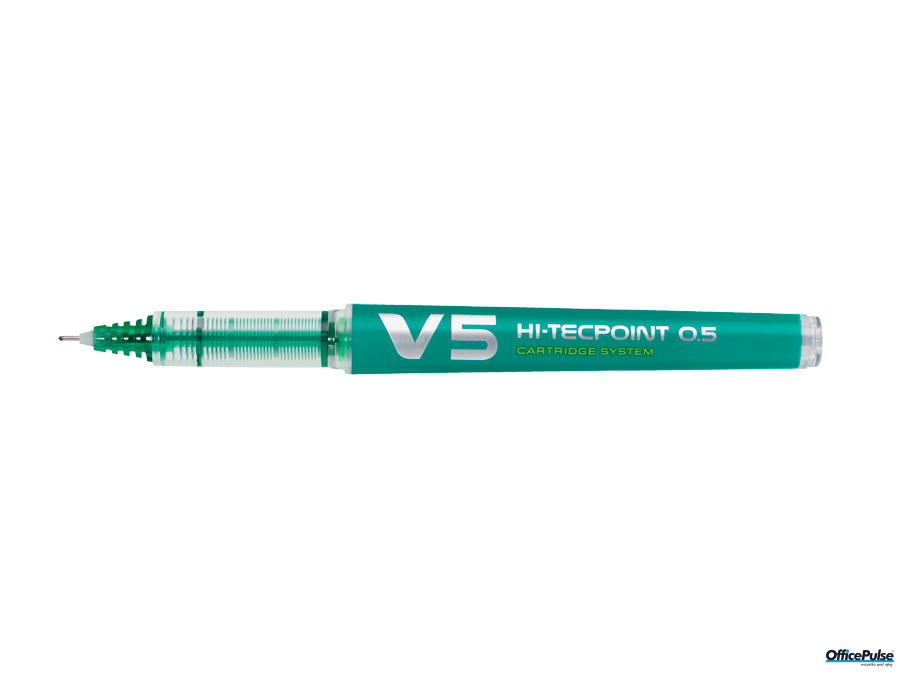 Cienkopis V5 CARTRIGE SYSTEM 0.3mm zielony PIBXC-V5-G-BG PILOT