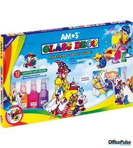 Farby witrażowe AMOS GD22P13 - 22mlx13 kolorów 170-1050