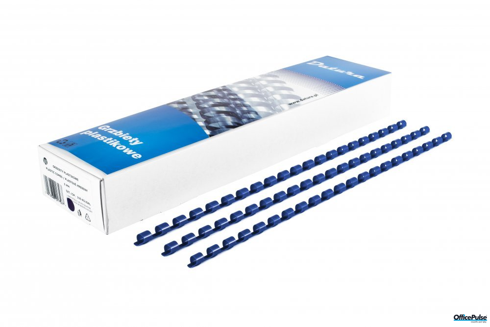 Grzbiety do bindowania DATURA 10mm niebieski 100szt.