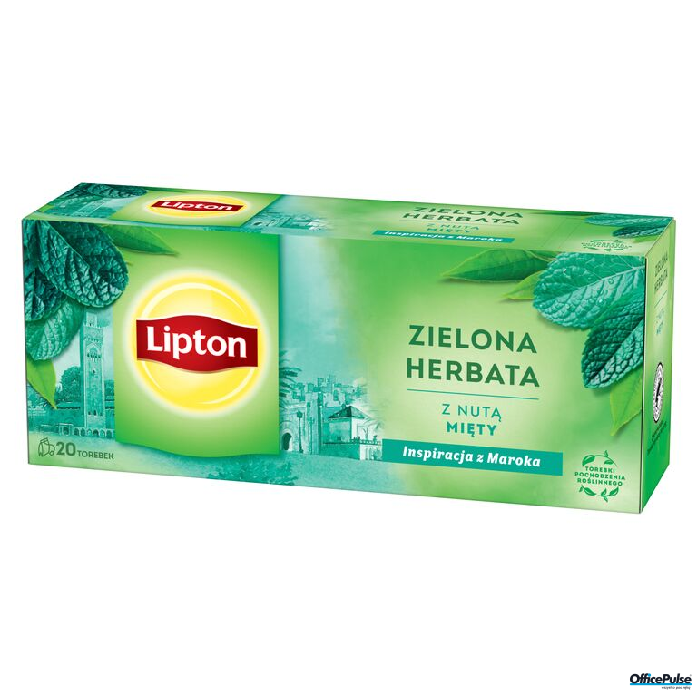 Herbata LIPTON GREEN MINT 25 torebek