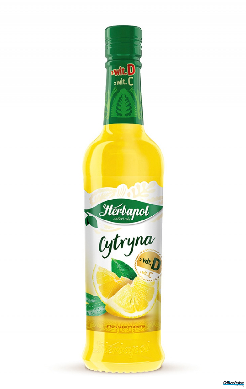 Syrop HERBAPOL Owocowa Spiżarnia, 420 ml, cytrynowy
