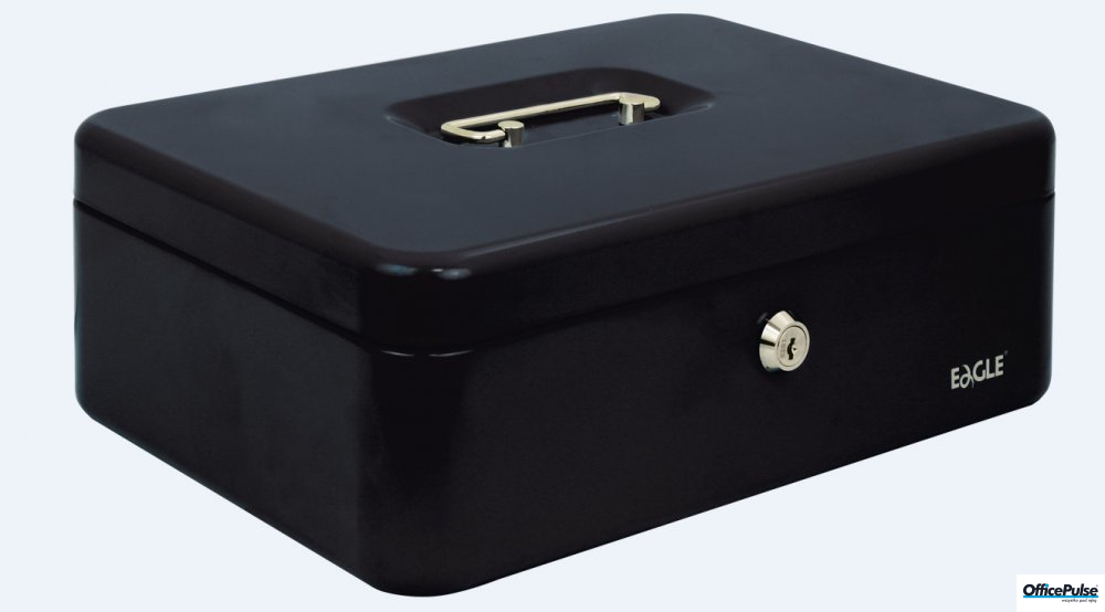 Kasetka na pieniądze EAGLE 8878L czarne 100x217x300