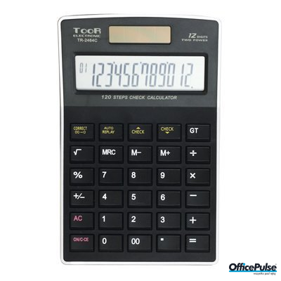 Kalkulator TOOR TR2464C 12 pozycyjny funkcja sprawdzania