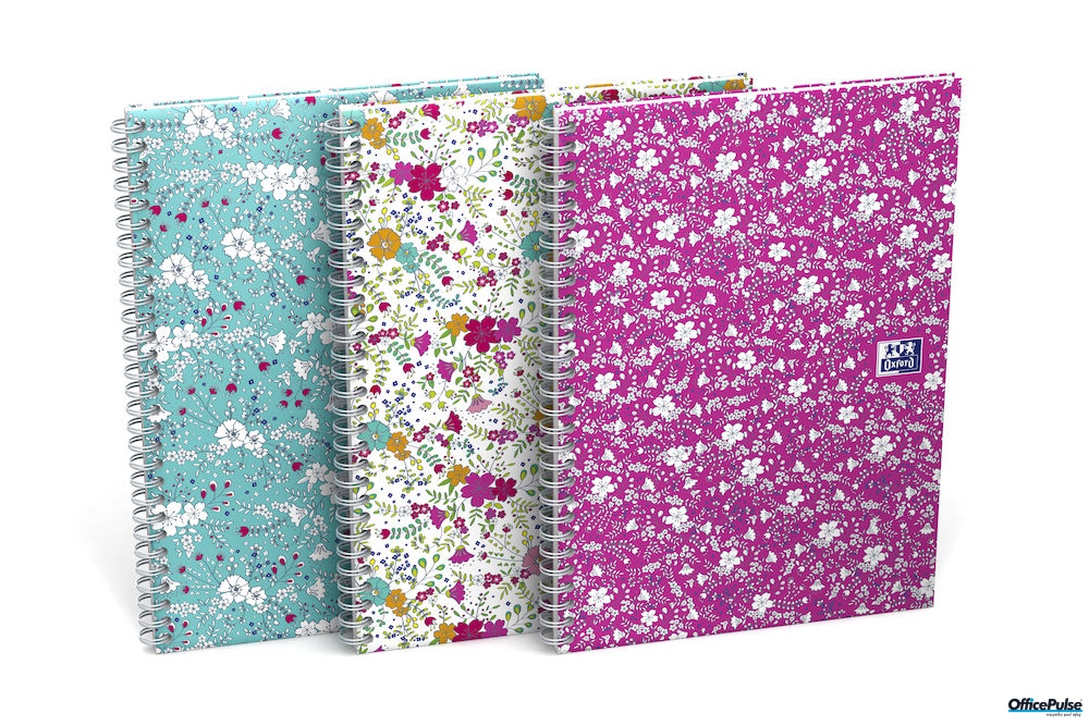 Kołonotatnik OXFORD FLORAL A5 60k 90g linia 400094953