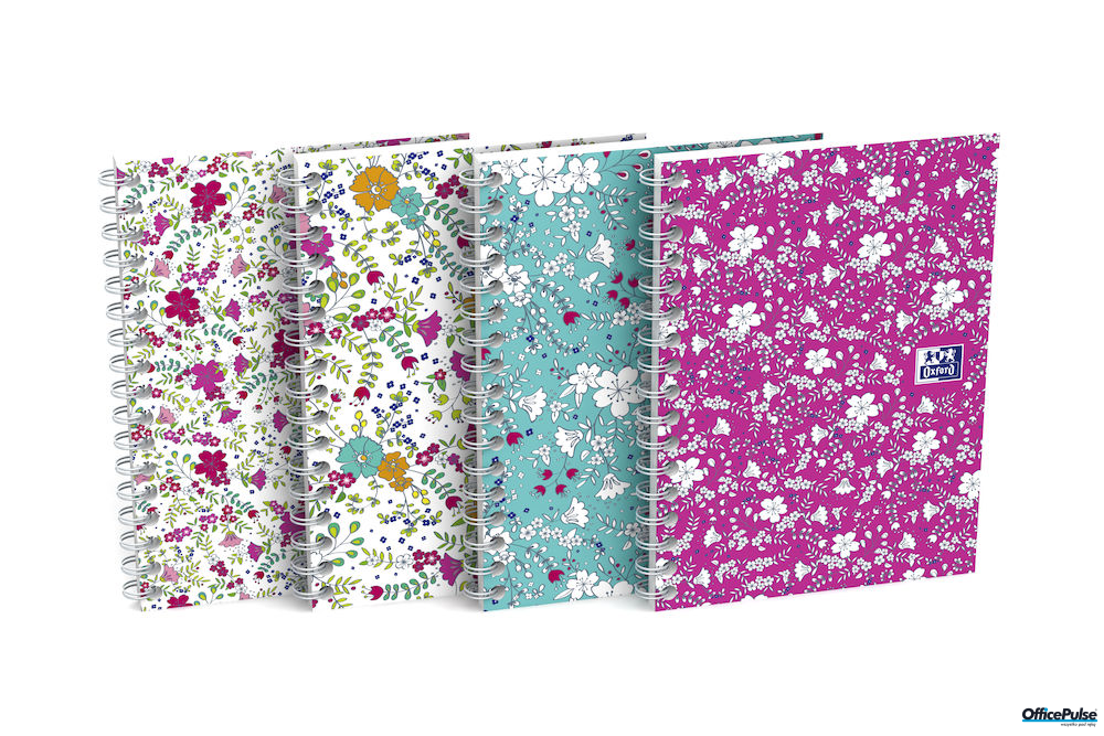 Kołonotatnik OXFORD FLORAL A6 50k 90g kratka 400094826