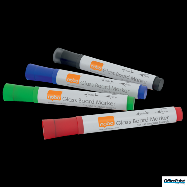 Markery NOBO do szklanych tablic mix kolorów 1905324