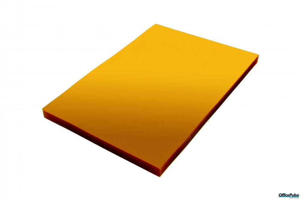 Folia do bindowania A4 DATURA przezroczysta żółta 0.20mm 100szt.