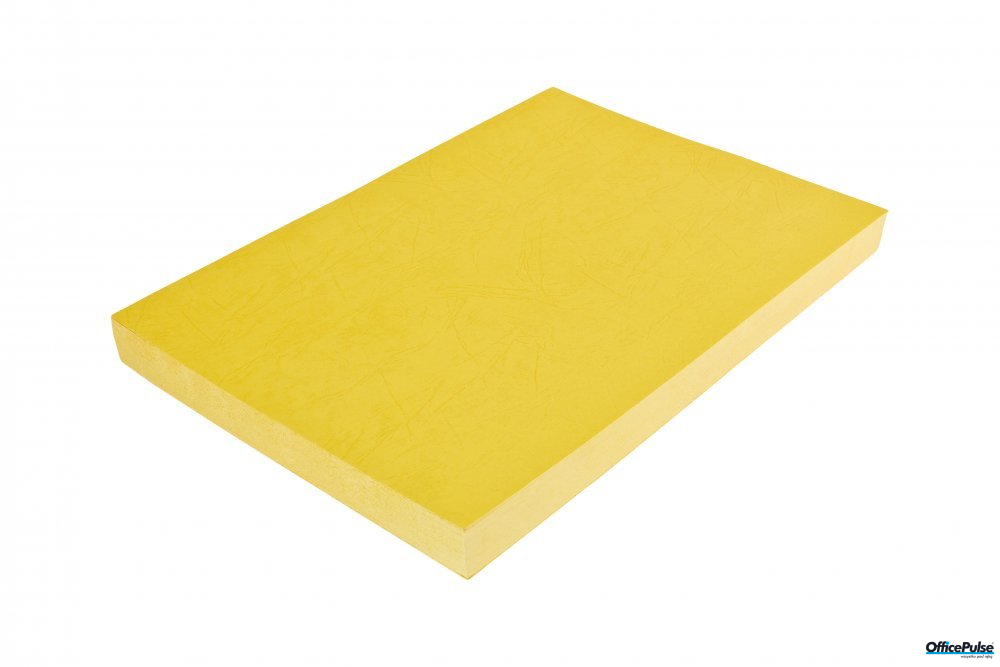 Karton DELTA skóropodobny żółty A4 DATURA 100szt.