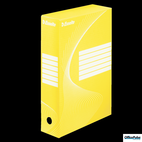 Pudełka archiwizacyjne ESSELTE BOXY 80mm żółte 128413