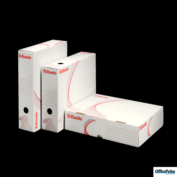 Pudła otwierane z szerszej strony 80mm 10sztuk ESSELTE 128005