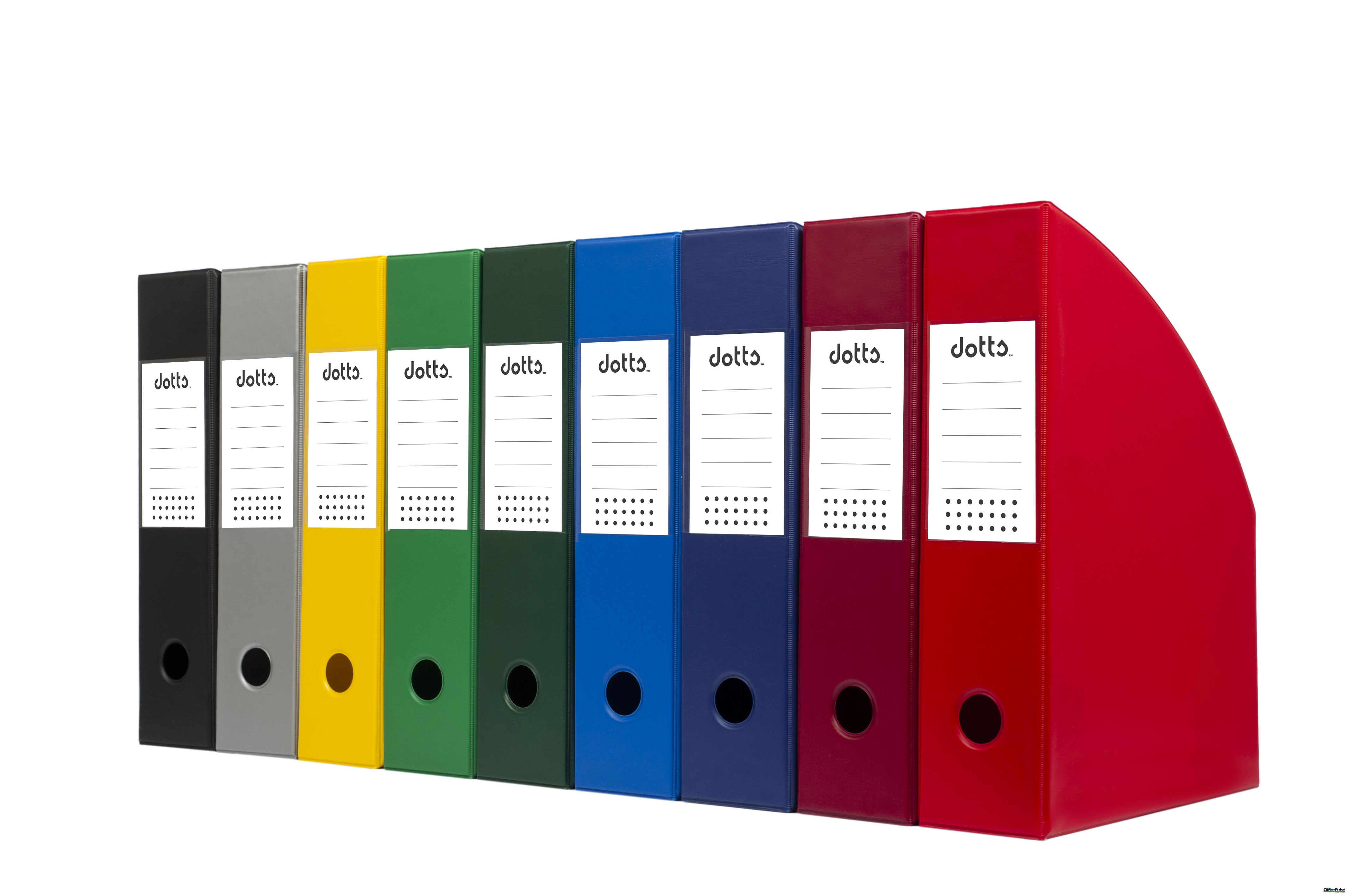 Pojemnik na czasopisma DATURA A4 10cm czerwony PCV (SD-36-07)