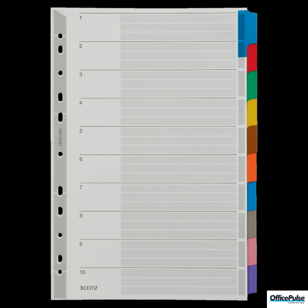Przekładki z kartonu A4 LEITZ 10 kart 43210000
