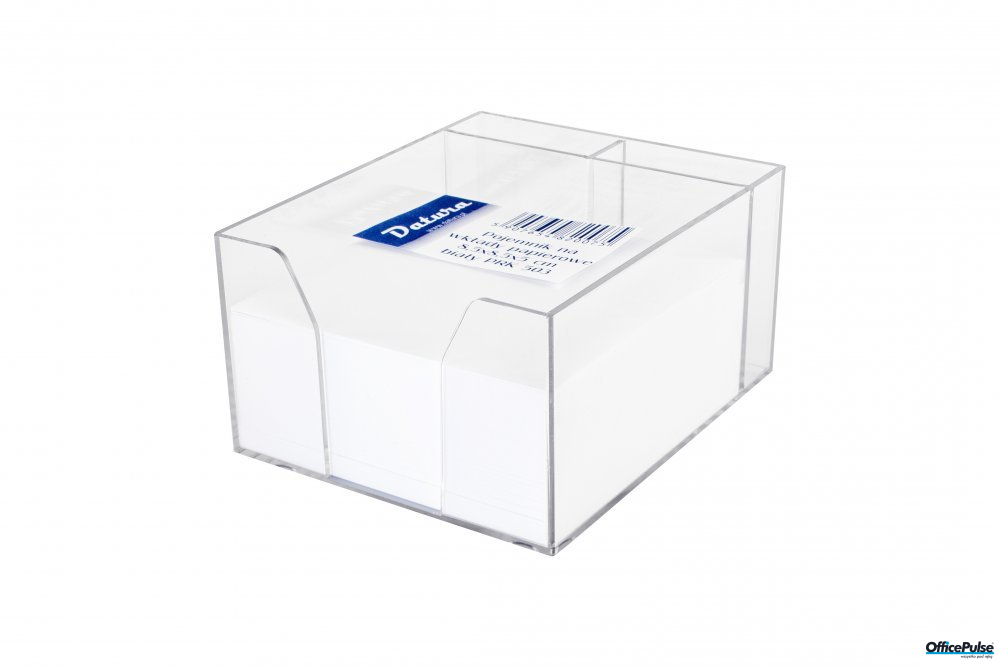 Kostka nieklejona pojemnik DATURA 85x85x50 biała