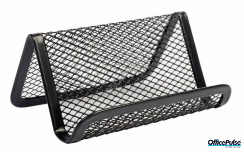 Przybornik na wizytówki DATURA siatka czarny