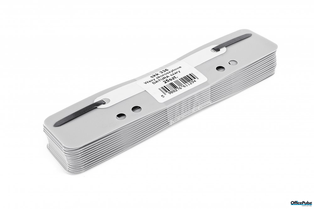 Wąsy skoroszytowe DATURA szare polipropylen 25sztuk