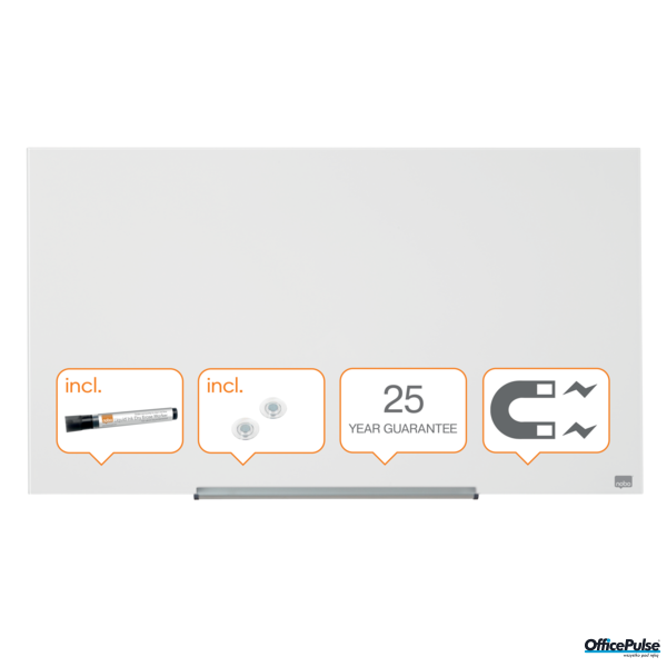 Tablica szklana NOBO Diamond biała 993x559mm 1905176