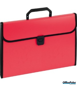 Aktówka harmonijkowa 9112A czerwona EAGLE 120-1220