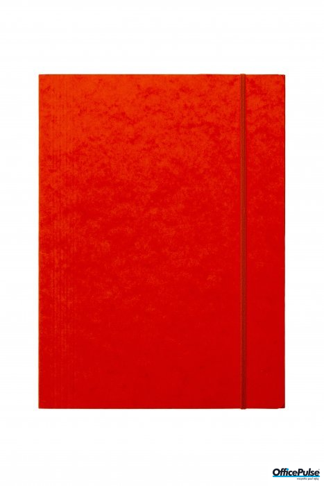 Teczka z gumką prostą DATURA A4 preszpan pomarańczowa 390g