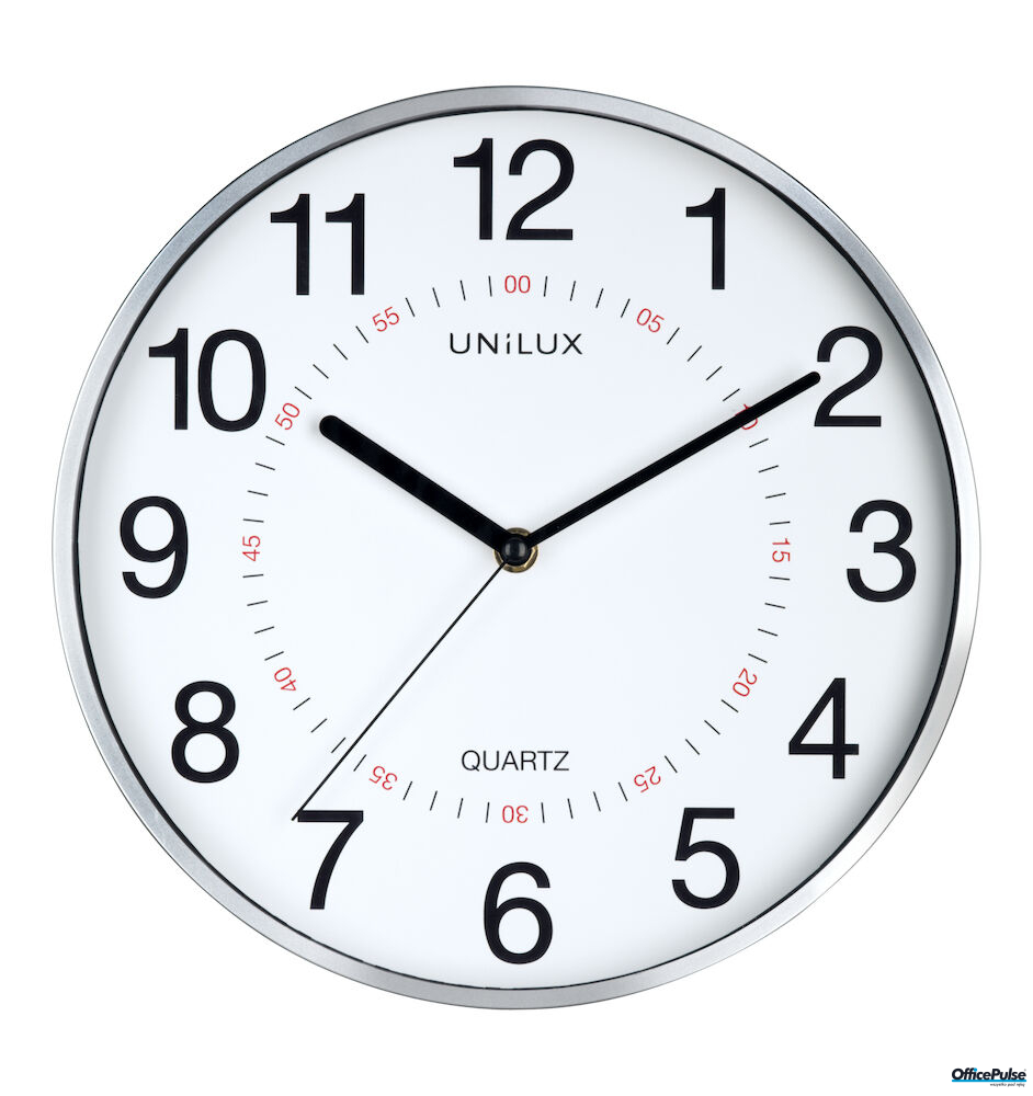 Zegar Unilux aria, 28,5 cm _ srebrny, widoczność do 25 m 400094280