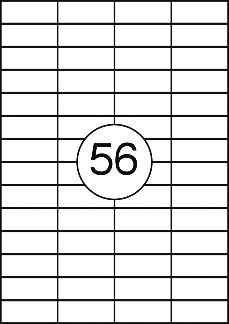 Etykiety OFFICE PRODUCTS, 52,5x21,2mm, białe, 100 ark.