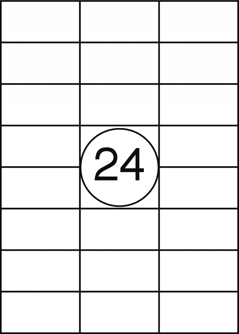 Etykiety OFFICE PRODUCTS, 70x35mm, białe, 100 ark.