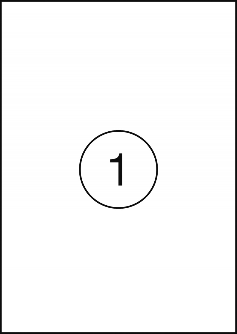 Etykiety OFFICE PRODUCTS, 210x297mm, białe, 100 ark.