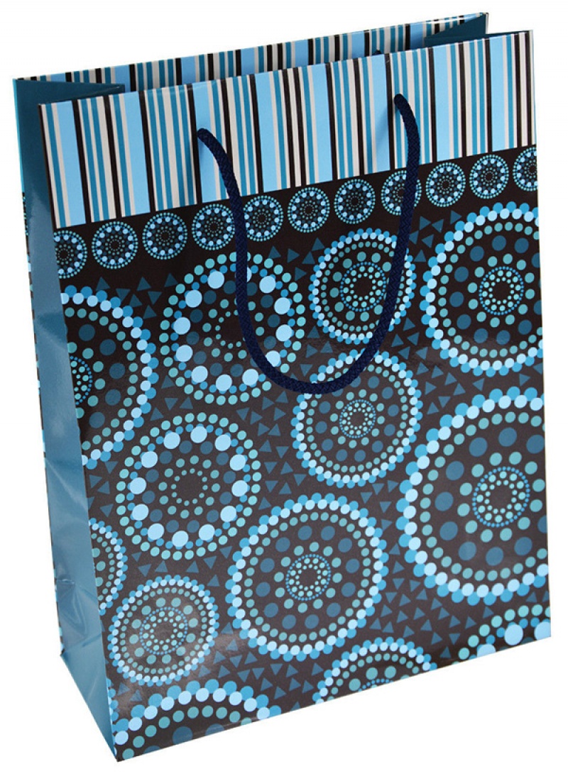 Torebka na prezenty OFFICE PRODUCTS, laminowana, 24x10x32cm, całoroczna, mix wzorów