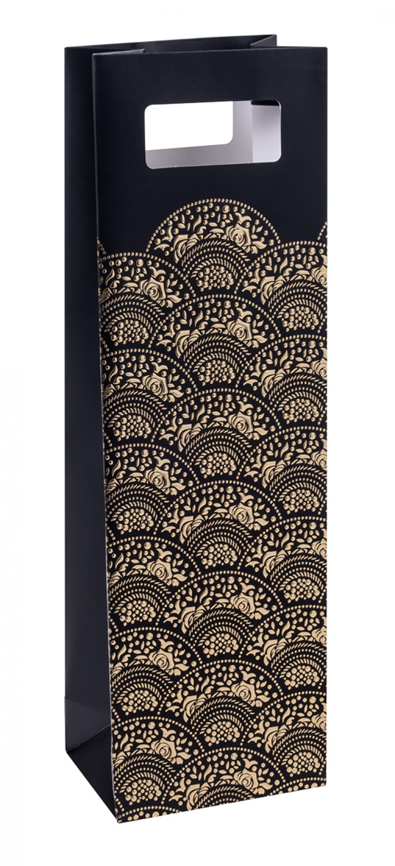 Torebka na alkohol DONAU HOME, laminowana, 12x41,5x8cm, całoroczna, z rączką, mix wzorów