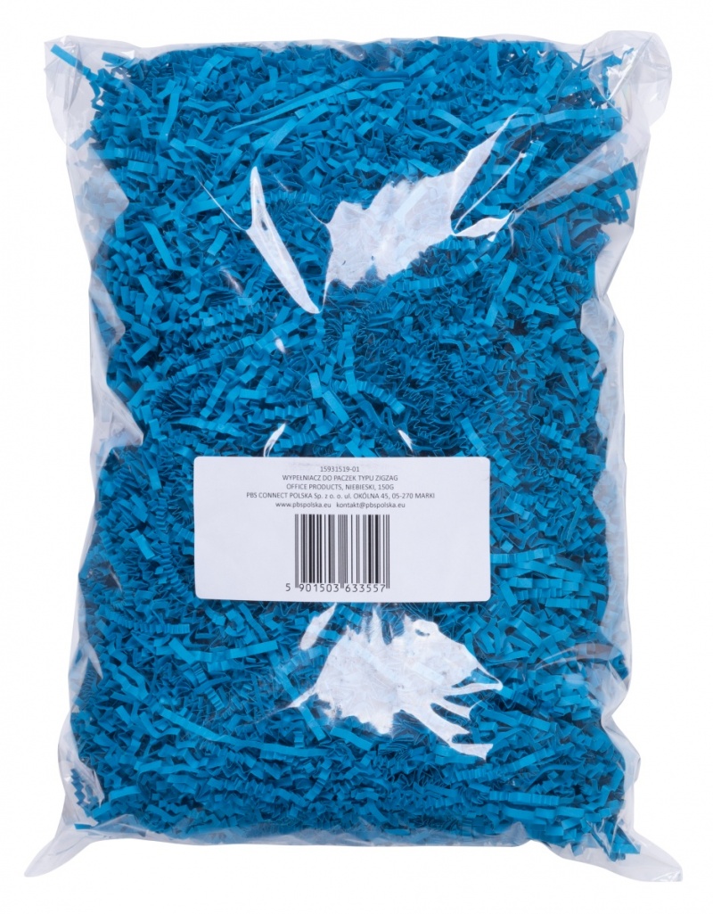 Wypełniacz do paczek OFFICE PRODUCTS, typ zigzag, 150g, niebieski