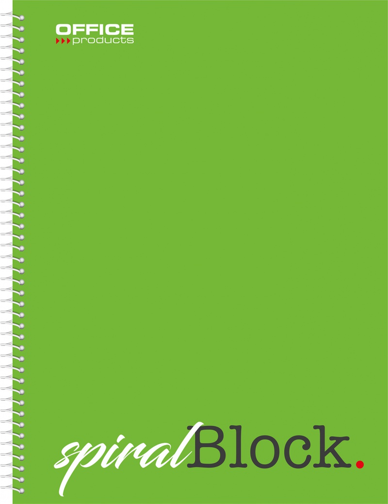 Kołonotatnik OFFICE PRODUCTS, A4, w kratkę, 80 kart., 70gsm