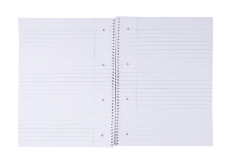 Kołonotatnik OFFICE PRODUCTS, A4, w linie, 80 kart., 70gsm, bordowy