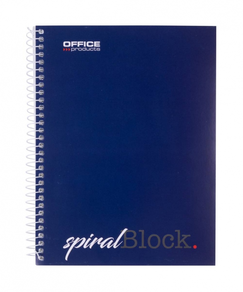 Kołonotatnik OFFICE PRODUCTS, A5, w linie, 80 kart., 70gsm, granatowy