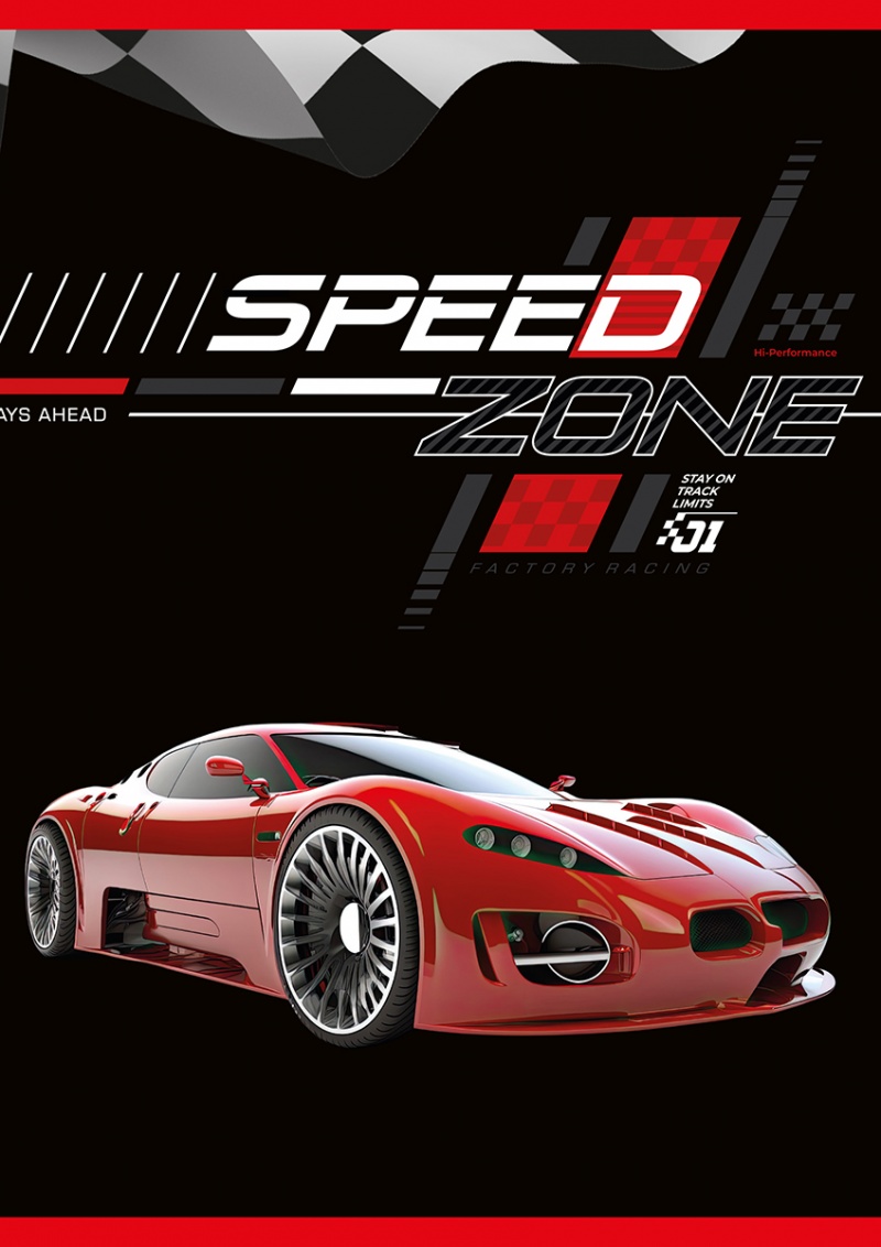 Zeszyt szkolny GIMBOO, A5, w kratkę, 32 kart., 70gsm, mix wzorów