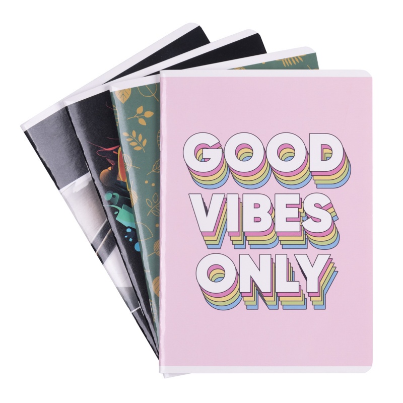 Zeszyt szkolny GIMBOO, A5, w kratkę, 60 kart., 70gsm, mix wzorów