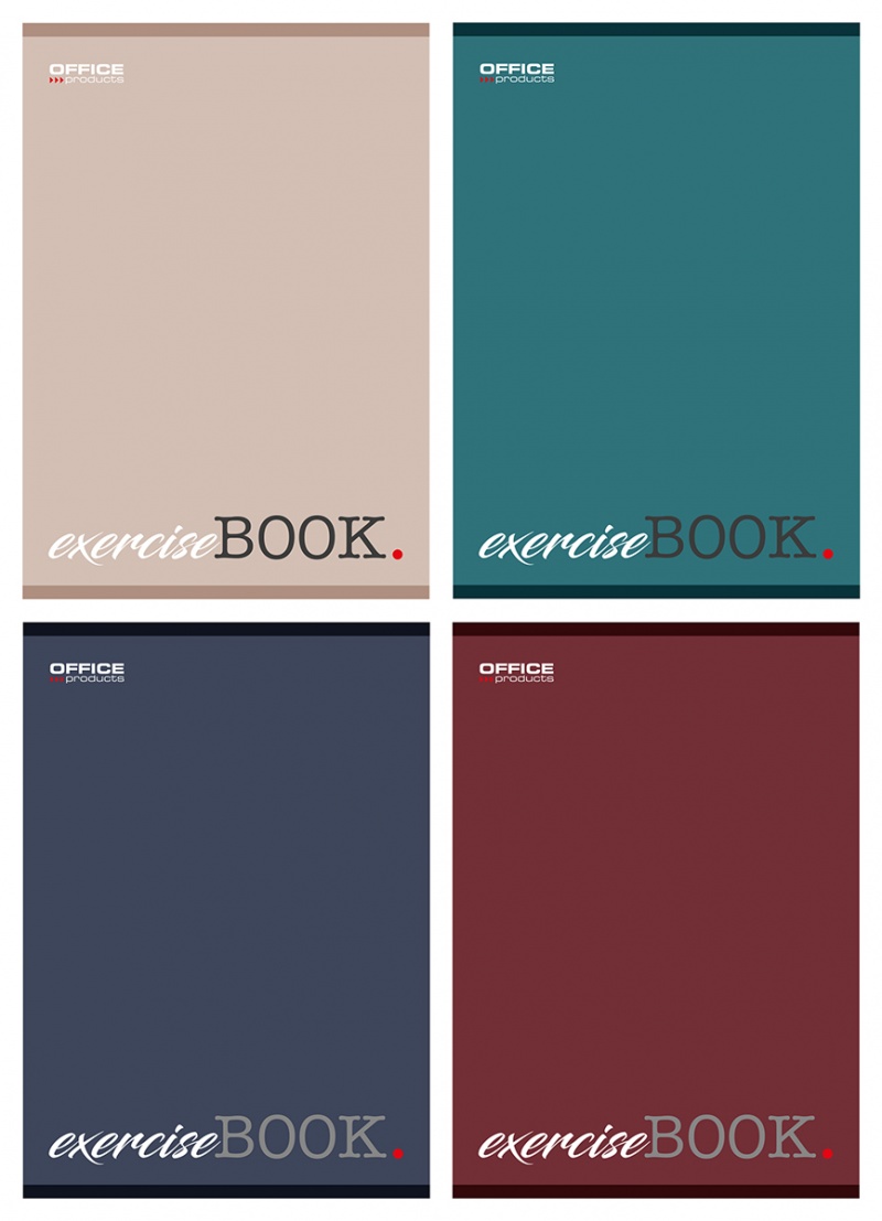 Zeszyt szkolny OFFICE PRODUCTS, A5, w kratkę, 96 kart., 60gsm, mix kolorów