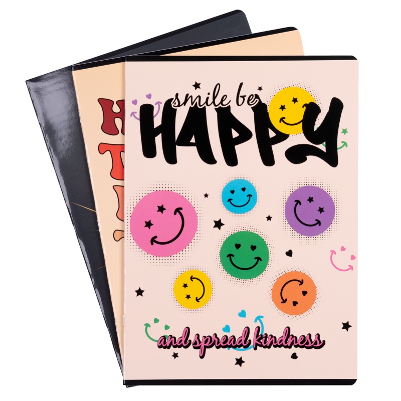 Zeszyt szkolny GIMBOO, A4, w kratkę, 32 kart., 70gsm, mix wzorów