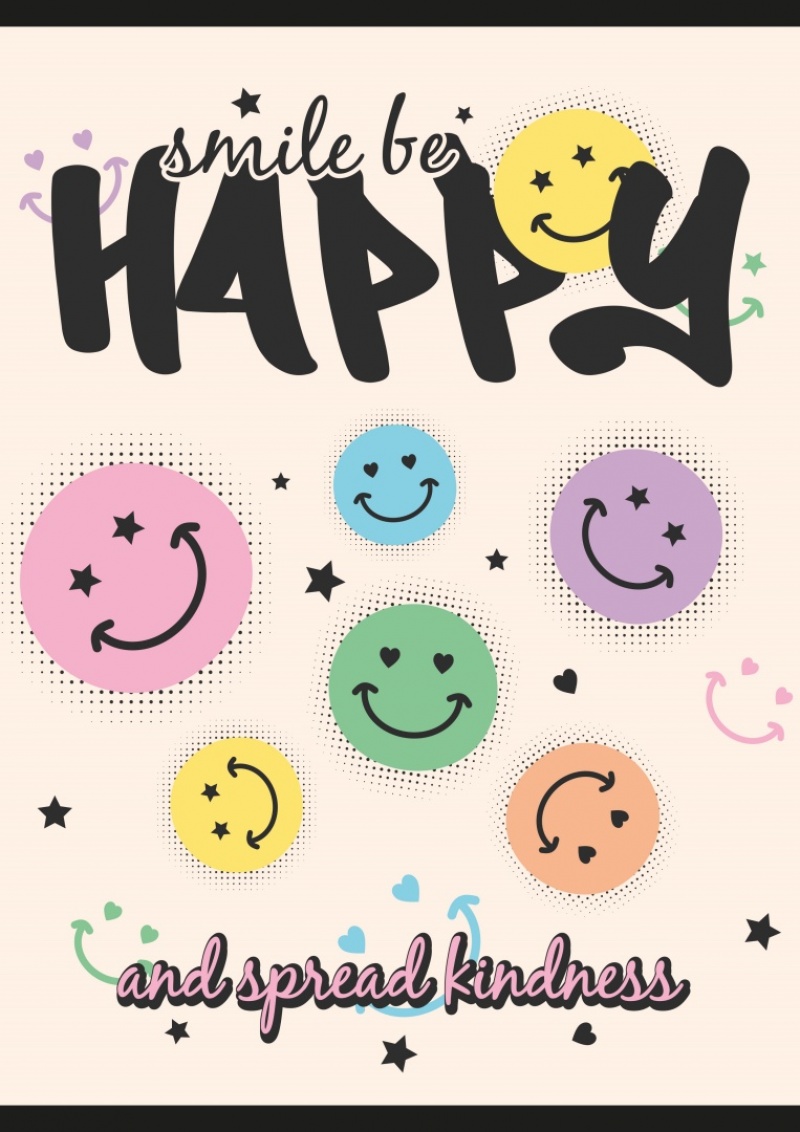 Zeszyt szkolny GIMBOO, A4, w kratkę, 32 kart., 70gsm, mix wzorów