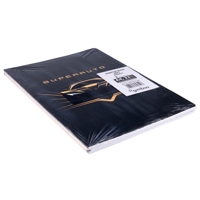 Zeszyt szkolny GIMBOO, A4, w kratkę, 32 kart., 70gsm, mix wzorów