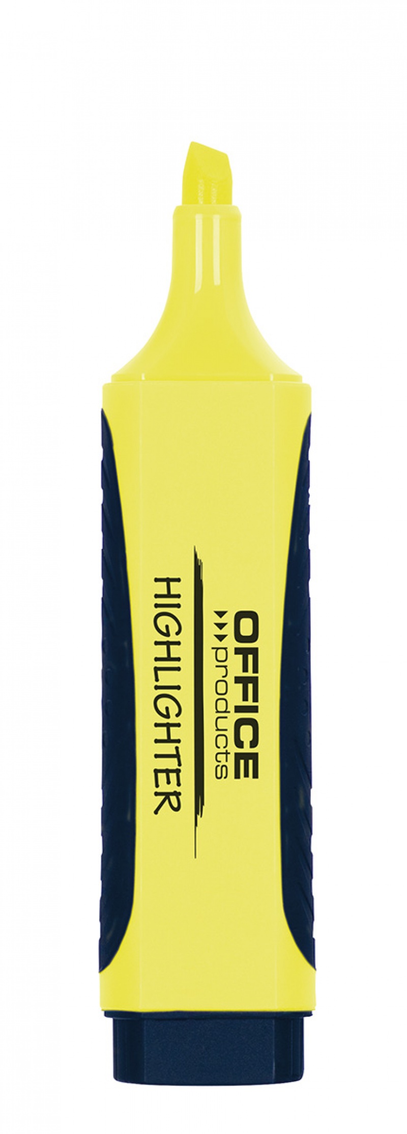 Zakreślacz OFFICE PRODUCTS z gumowym uchwytem, 2-5mm, żółty