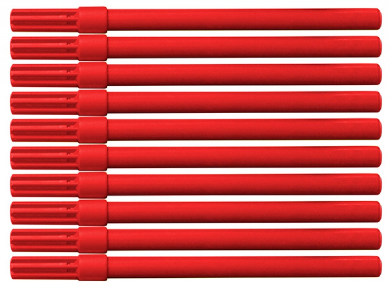 Flamaster biurowy OFFICE PRODUCTS, 10szt., czerwony