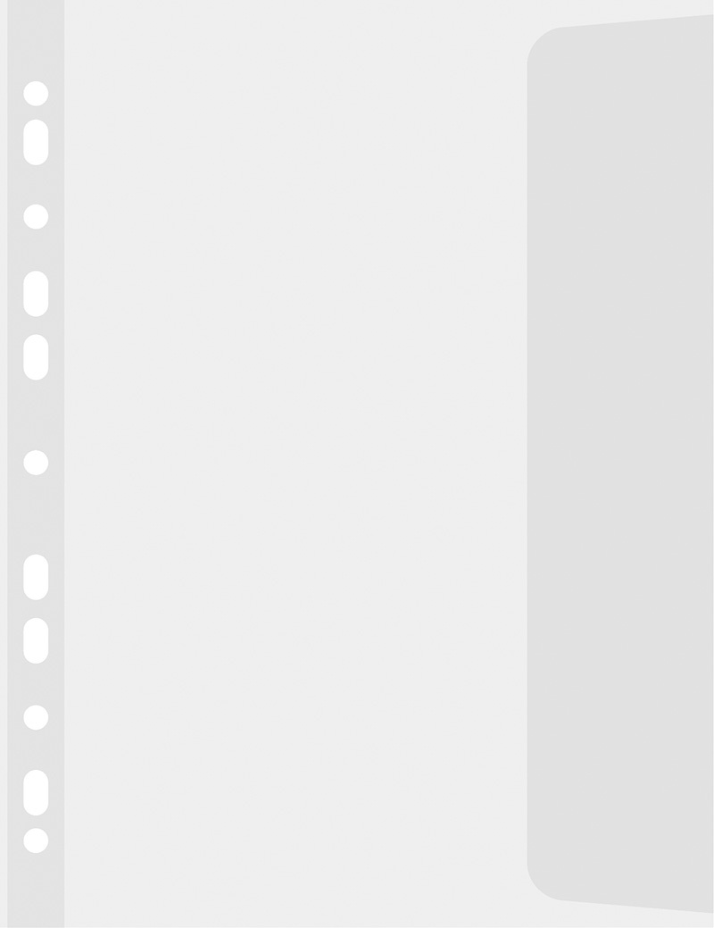 Koszulki z klapką DONAU, PP, B4, groszkowe, 100mikr., 10szt.