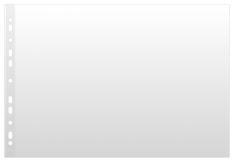 Koszulki na dokumenty DONAU, PP, A3 poziome, groszkowe, 120mikr.