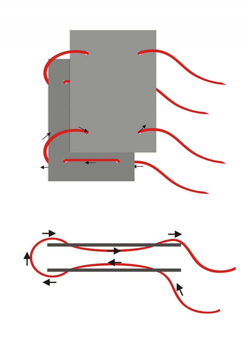 Fascykuła DONAU z etykietą, tektura/PP, A4, mix kolorów