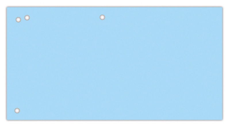 Przekładki OFFICE PRODUCTS, karton, 1/3 A4, 240x105mm, 100szt., niebieskie