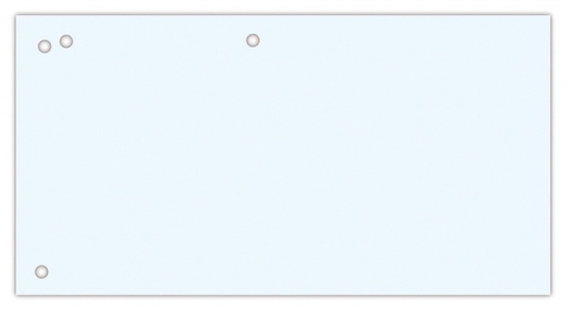 Przekładki OFFICE PRODUCTS, karton, 1/3 A4, 240x105mm, 100szt., białe