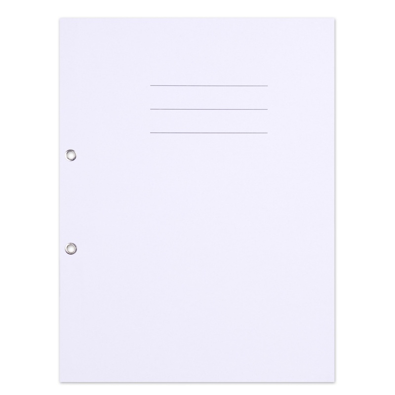 Skoroszyt OFFICE PRODUCTS Budget, karton, z oczkiem, nadruk, 1/1, A4, 250gsm, biały