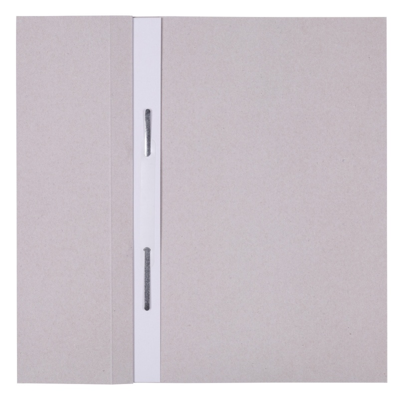 Skoroszyt OFFICE PRODUCTS Budget, karton, z oczkiem, nadruk, 1/2, A4, 250gsm, biały