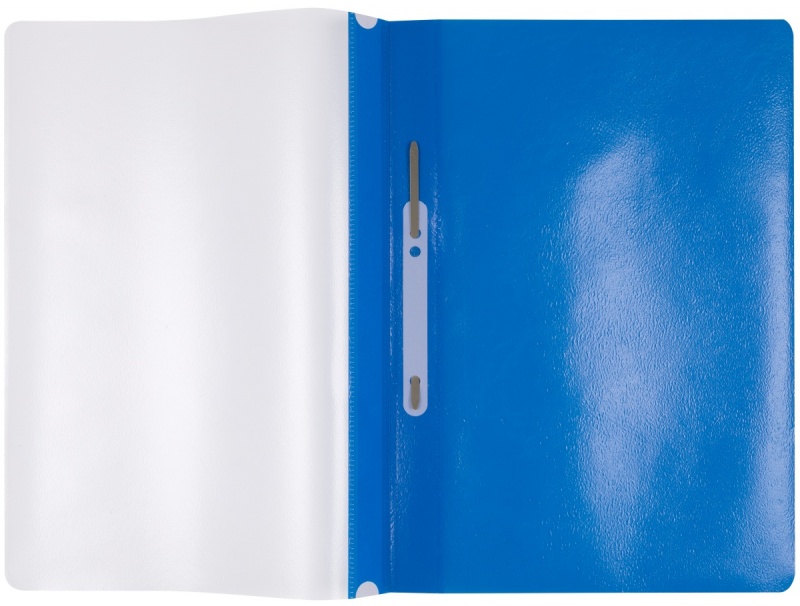 Skoroszyt OFFICE PRODUCTS, PP, A4, miękki, 100/170mikr., wpinany, niebieski