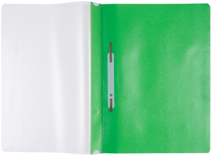 Skoroszyt OFFICE PRODUCTS, PP, A4, miękki, 100/170mikr., wpinany, zielony